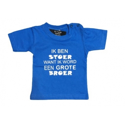Baby T-Shirt Aankondiging bekendmaking zwangerschap ''ik ben stoer want ik word grote broer ©